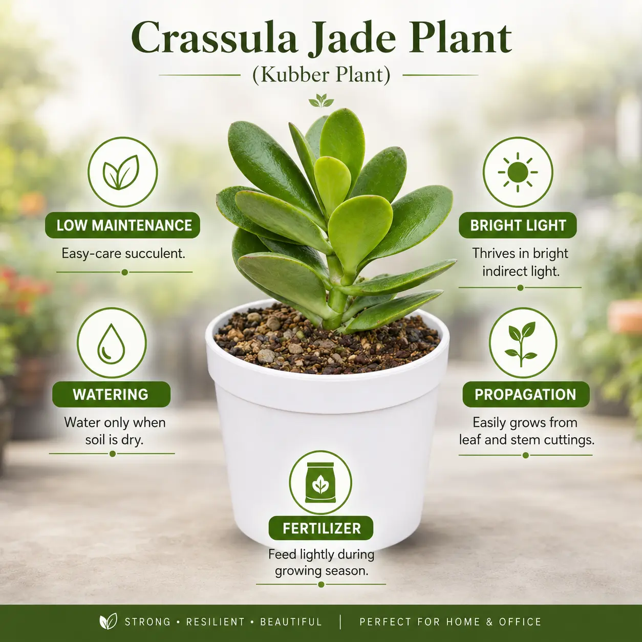 Crassula Jade (Kubber plant) - Image 3