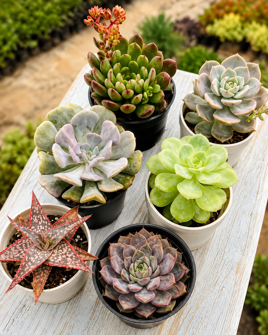 Succulent Combo – 6 Plants | Bare Rooted